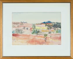 Rain Battiss; Landscape with Flowers
