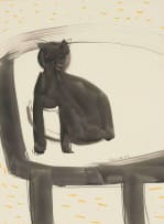 Charles Gassner; Seated Cat