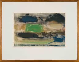 Charles Gassner; Abstract in Green and Black