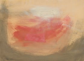 Charles Gassner; Abstract in Pink and Grey