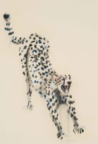 William Kentridge; Untitled (Stretching Cheetah)