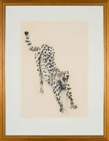 William Kentridge; Untitled (Stretching Cheetah)