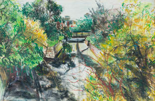 Thomas Rulani Nkuna; The Waste River (recto); Figural Study (verso)