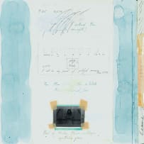 Nina Romm; Abstract Collage with Text