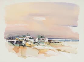 Derric van Rensburg; Landscape with Houses