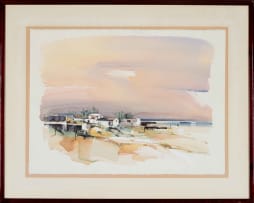Derric van Rensburg; Landscape with Houses