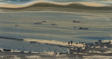 Nico Verboom; Abstract Harbour Scene