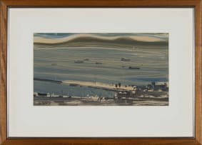Nico Verboom; Abstract Harbour Scene