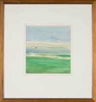 Nico Verboom; Abstract Landscape in Blue and Green
