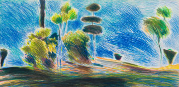 Andrew Verster; Composition with Trees and Bushes III