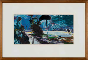 Andrew Verster; Tapestry of Tall Trees in Blue Landscape; Cartoon for Tall Trees in Blue Landscape, two