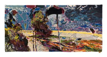 Andrew Verster; Tapestry of Tall Trees in Blue Landscape; Cartoon for Tall Trees in Blue Landscape, two