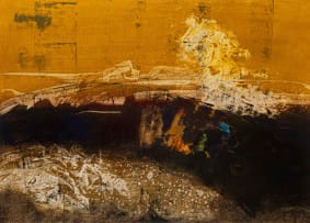 Peter Webber; Brown and Ochre Abstract