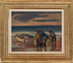 Maurice van Essche; Fishermen on the Shore