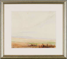 William Timlin; Vast Landscape with Mountains in the Distance