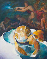 Louis van Heerden; Peeled Orange with Figures