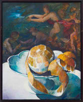 Louis van Heerden; Peeled Orange with Figures
