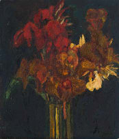 Jennifer Lynne Crooks; Cannas in a Glass Vase