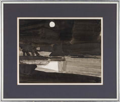 Robert Brooks; A View Through Trees; Moon Reflections, two