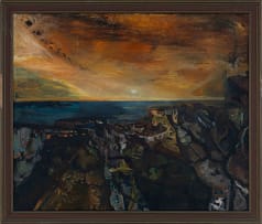 Jennifer Lynne Crooks; Coastal Landscape With Turneresque Sky
