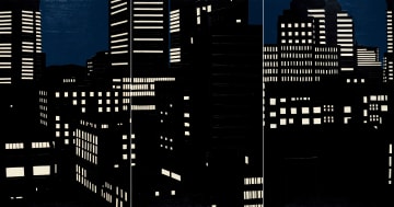 Peter Eastman; Large City, triptych