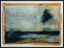 Alexandra Karakashian; Abstract Landscape with Trees in the Foreground
