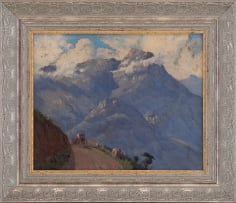 Willem Hermanus Coetzer; Cart in a Mountainous Landscape