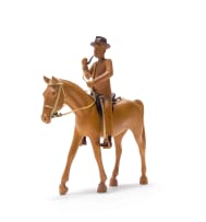 Julius Mfethe; Horse and Rider (with Pipe)
