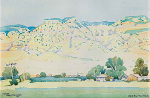 Walter Battiss; Red Rim Mountain