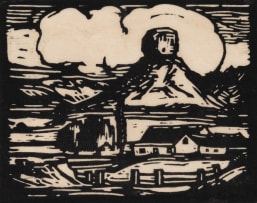 Jacob Hendrik Pierneef; Die Sfinks, Fouriesburg (The Sphinx, Fouriesburg) (Nilant 58)