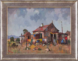 Conrad Theys; Backyard Scene
