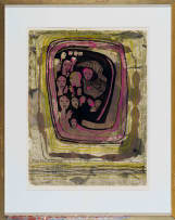 Bettie Cilliers-Barnard; Composition with Heads in Pink and Green