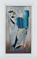 Johan van Heerden; Abstract Composition with Anthropomorphized Door Knocker