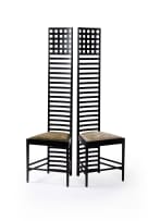 Charles Rennie Mackintosh; Pair of 'Hill House Ladder-back' chairs for Cassina, Italy
