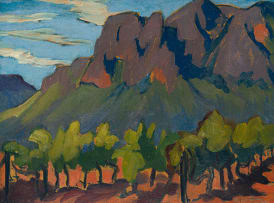 Maggie Laubser; Mountainous Landscape