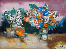 Walter Battiss; Still Life with Flowers