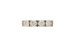 Diamond half eternity band