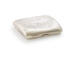 A late Victorian silver cigarette case, Walker & Hall, Sheffield, 1899