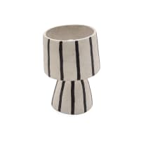 Sheba table lamp with black stripes