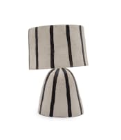 Sheba table lamp with black stripes