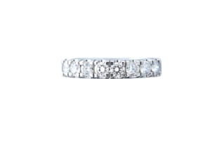 Diamond half eternity ring