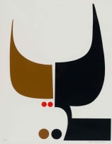 Ernst de Jong; Abstract Composition in Black and Brown