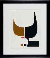 Ernst de Jong; Abstract Composition in Black and Brown