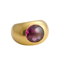 Tourmaline pinkie ring