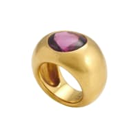 Tourmaline pinkie ring