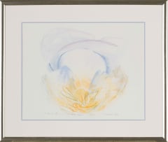 Patricia Pierce-Atkinson; Abstract Composition in Yellow, Blue and Purple