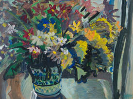 Gerhard Batha; Vase of Flowers