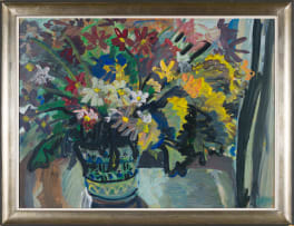 Gerhard Batha; Vase of Flowers