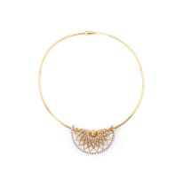 Diamond choker and pendants