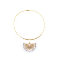 Diamond choker and pendants